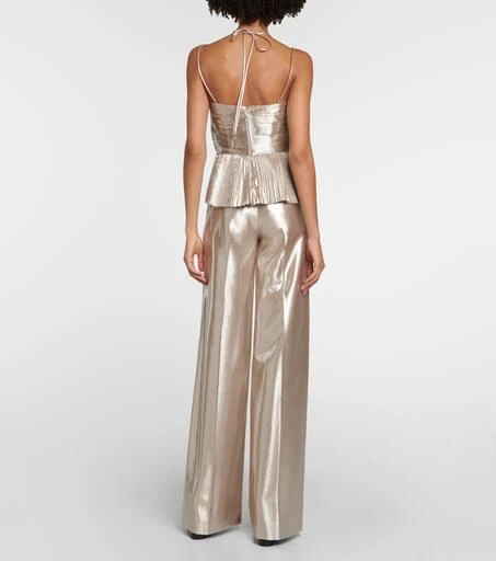 Altuzarra Justin halterneck lamé top 3