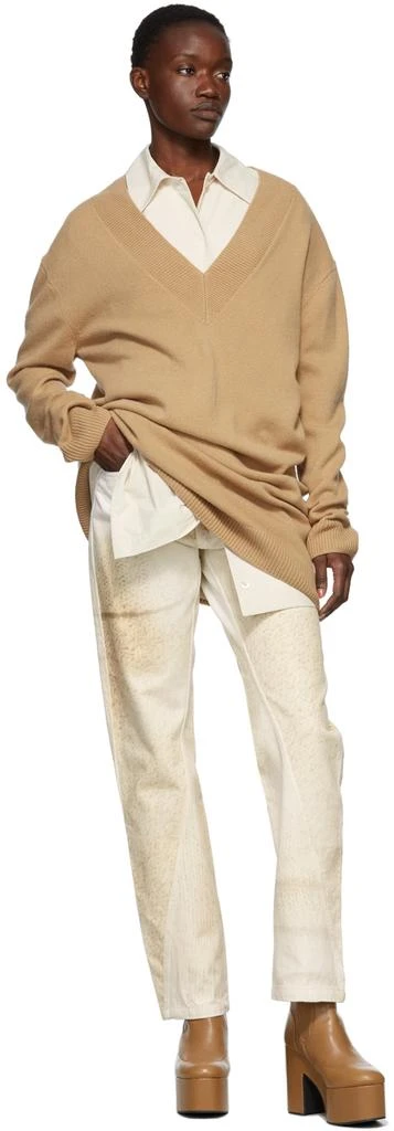 Bianca Saunders Beige Wrangler Edition Knit Where Jeans 4