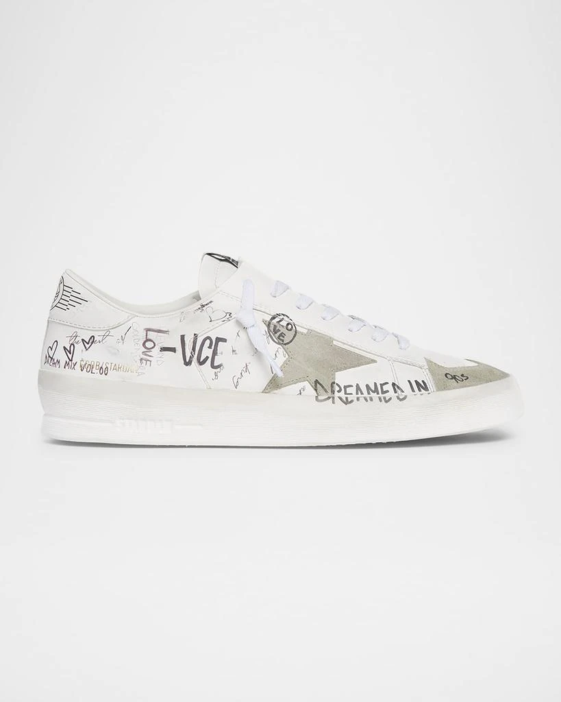 Golden Goose Men's Stardan Graffiti Leather Low-Top Sneakers 1