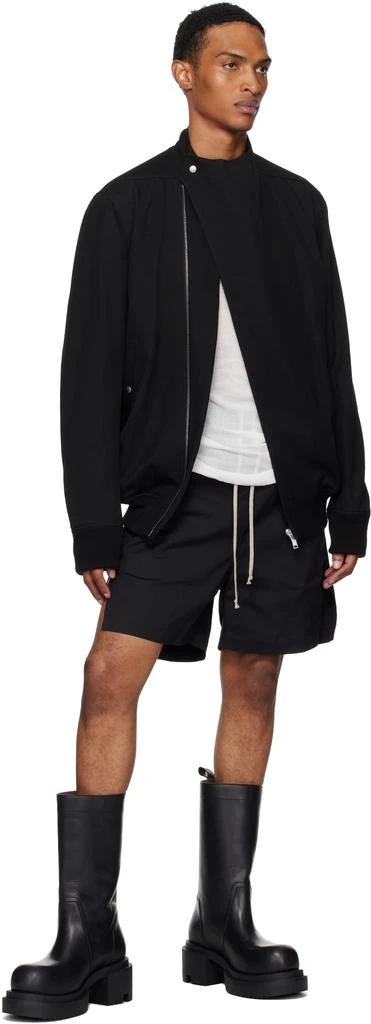 Rick Owens Black Hollywood Groppone Bogun Boots 5