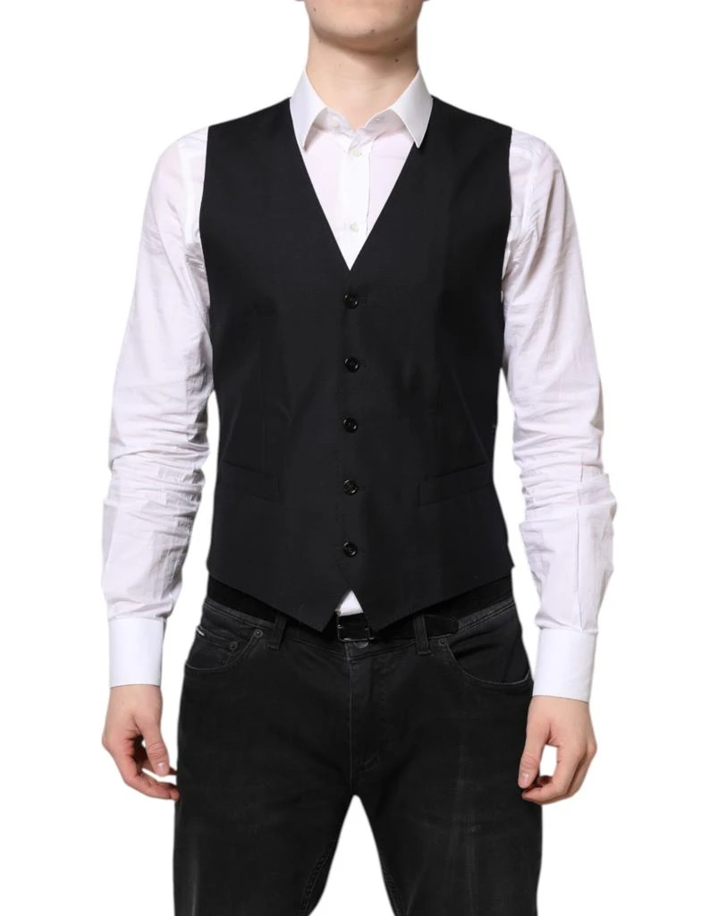 Dolce 
Gabbana Wool Waistcoat Dress Formal Men
s Vest