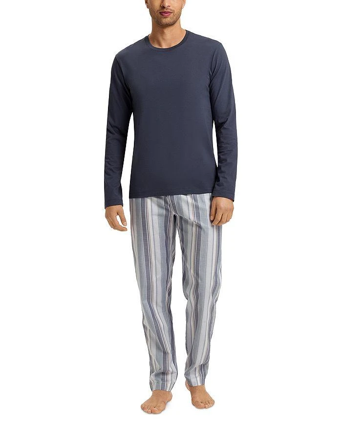 Hanro Cotton Striped Lounge Pants 4