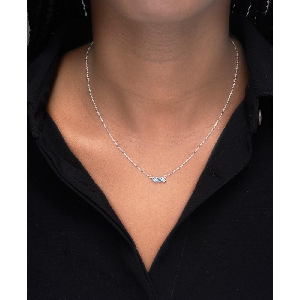 Macy's Sky Blue Topaz Matching Earring and Necklace Set