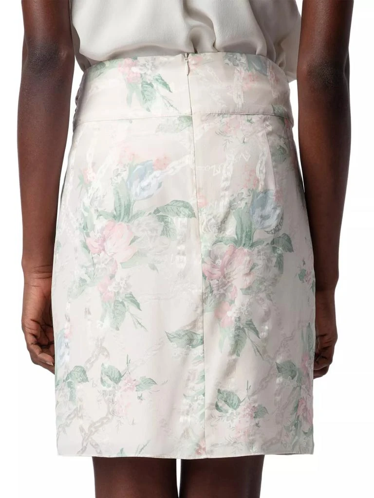 ZADIG & VOLTAIRE Joji Silk Floral Chain Skirt 5
