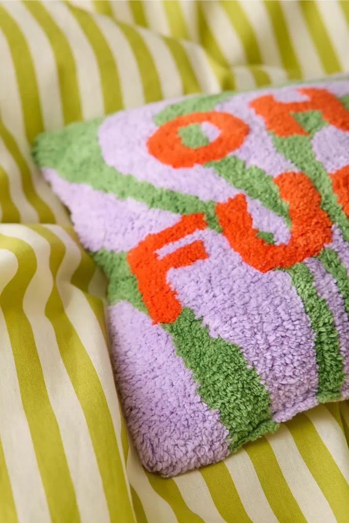 Urban Outfitters Oh, F*** Text Mini Tufted Throw Pillow 2