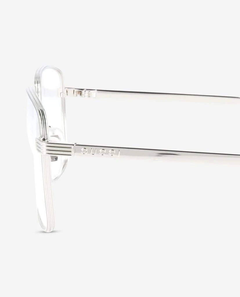 Gucci Gucci Square Metal Silver Men's Optical Frames GG0943O 4