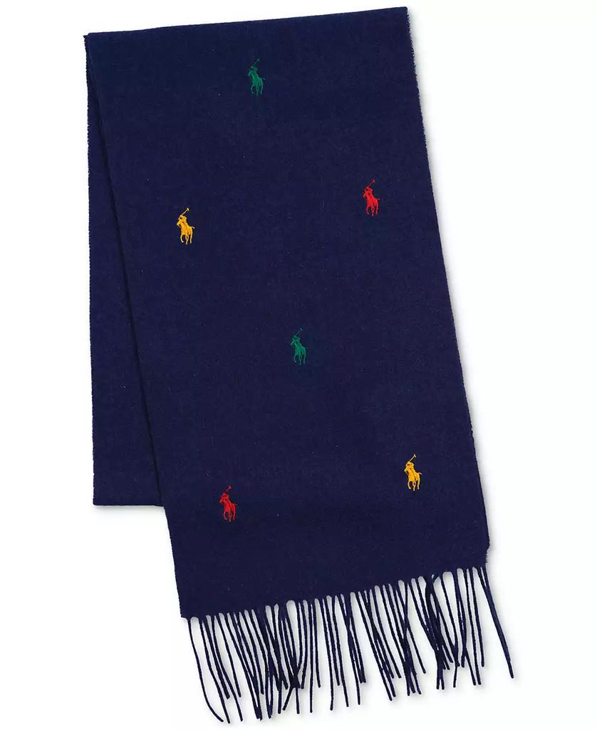 Ralph Lauren Men's Embroidered Polo Player Scarf