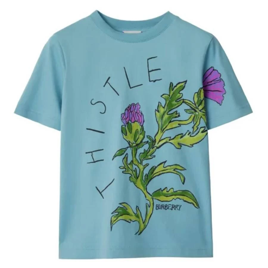 Burberry Girls Thistle Cotton T-Shirt