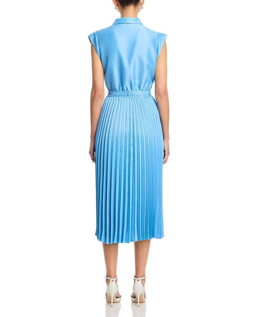 Tahari The Natalyia Pleated Shirt Dress 4