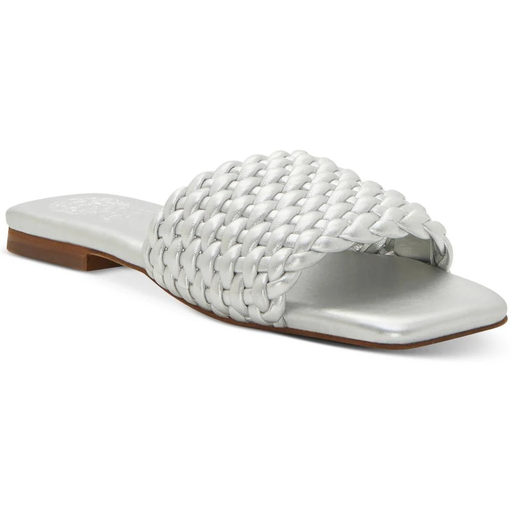 Vince Camuto Arissa Womens Leather Woven Slide Sandals 1