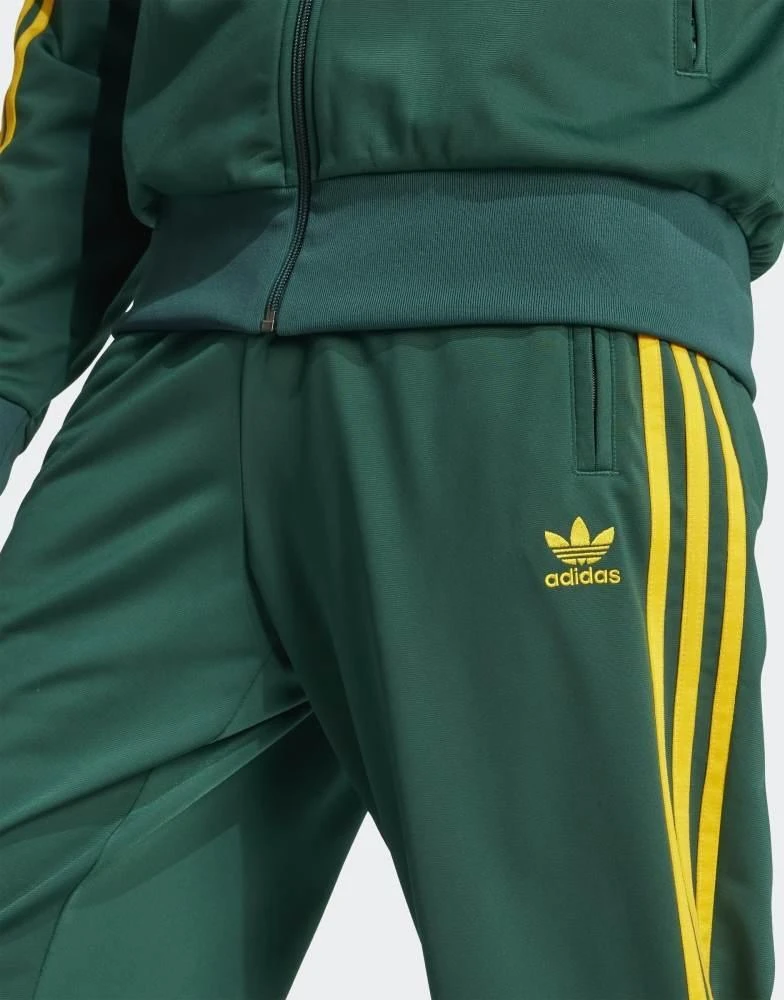 Adidas adidas Originals Firebird track pants in green and yellow 3