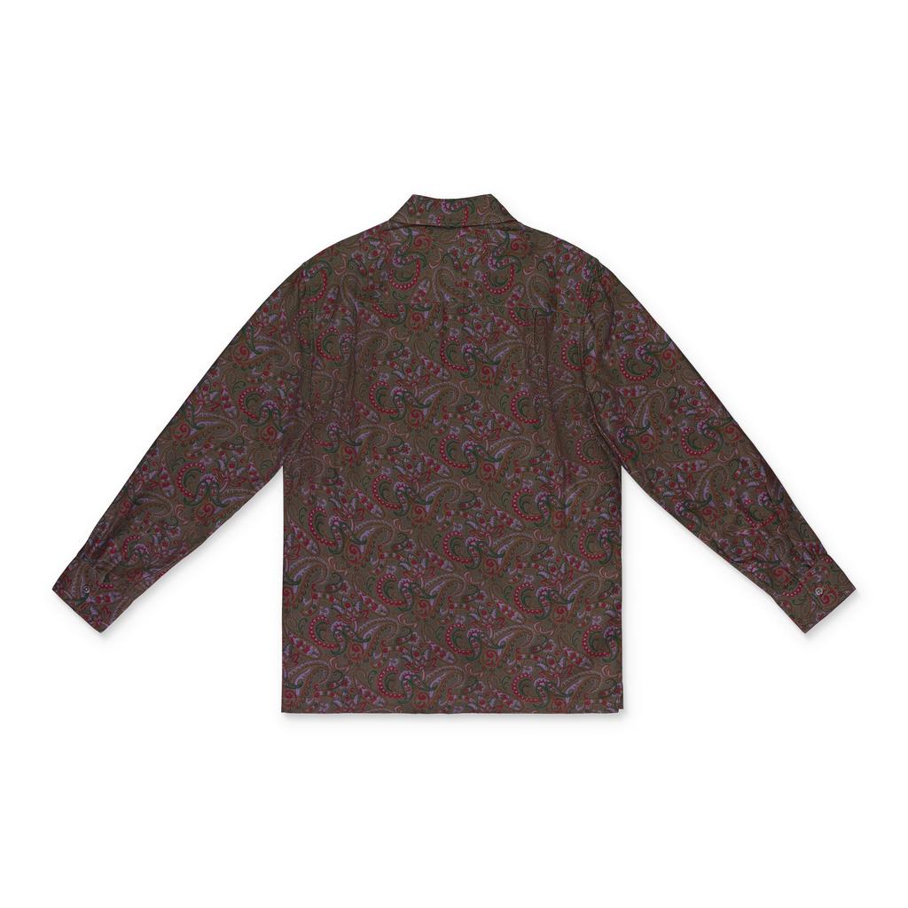AIMÉ LEON DORE MULTI PAISLEY PRINT BUTTON-DOWN SHIRT