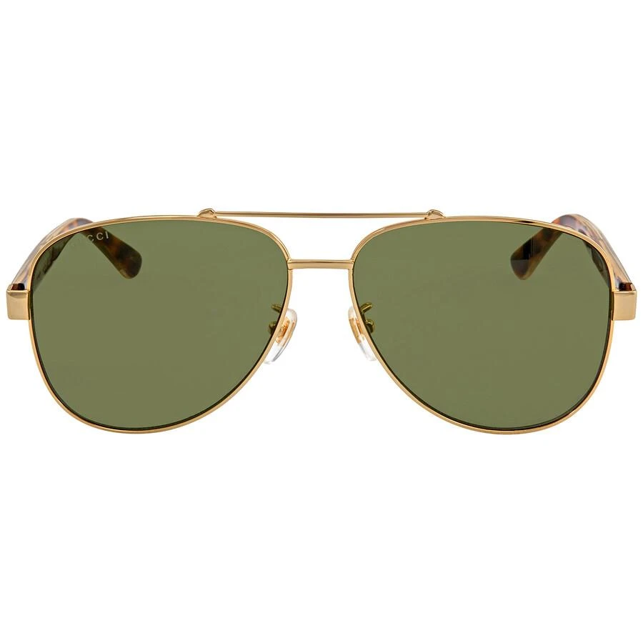 Gucci Green Pilot Men's Sunglasses GG0528S 009 63 1