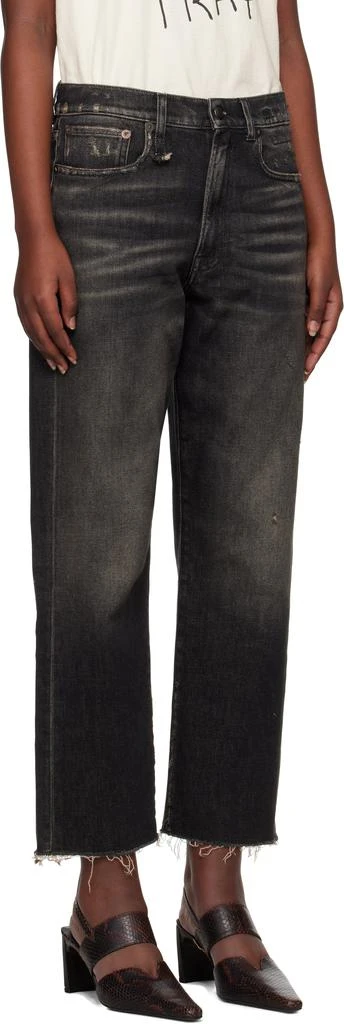 R13 Black Straight-Leg Boyfriend Jeans 2