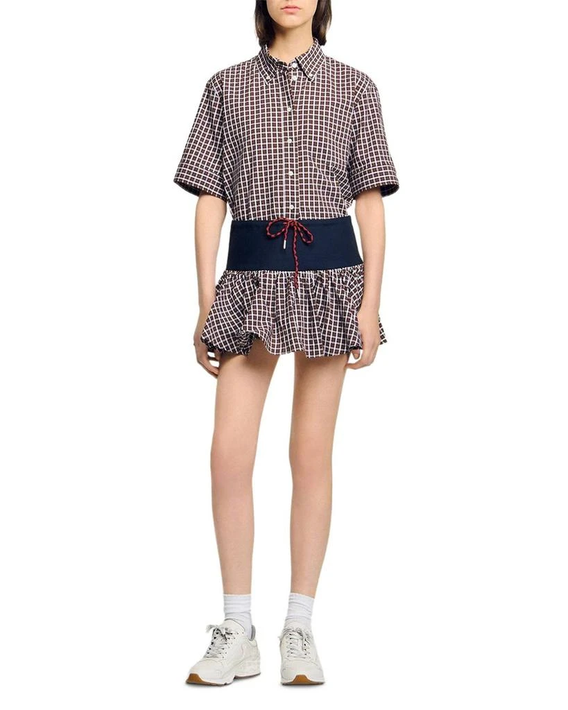 Sandro Checkered Skort 2