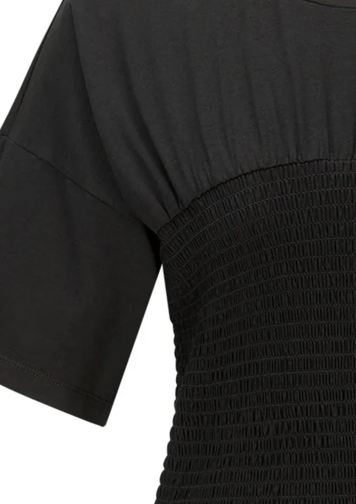 T.W.I.N. That’s What I Need Women
s Shirred T-Shirt Dress In Black 2