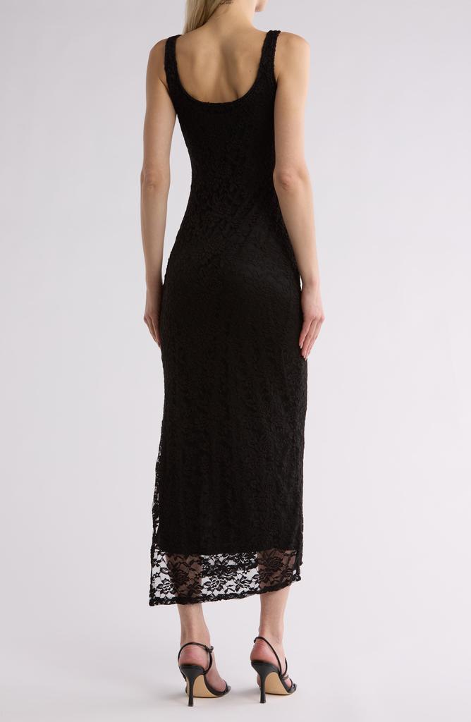 Bebe Sleeveless Lace Maxi Dress