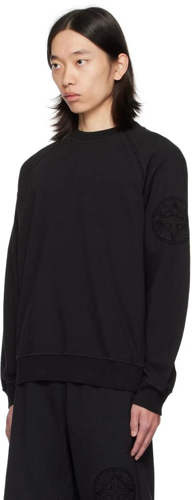 Stone Island Black Heavy Sweatshirt 4