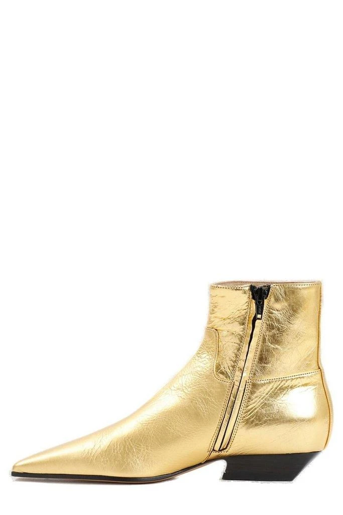 Khaite Marfa Metallic Effect Ankle Boots 2