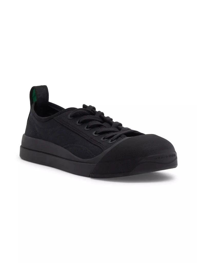 Bottega Veneta Vulcan Canvas Lace-Up Low-Top Sneakers 2