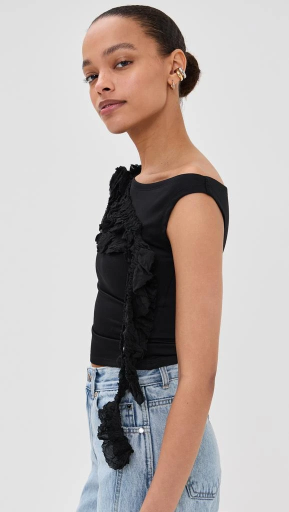 Rokh Flower Draped Off Shoulder Top 3