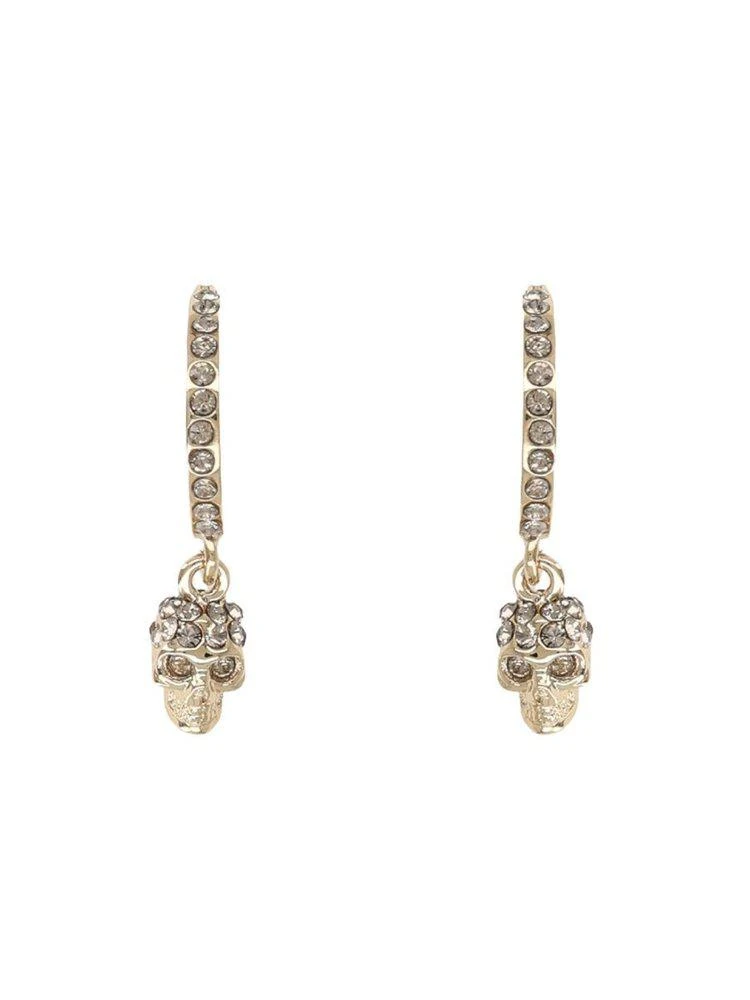 Alexander McQueen Alexander McQueen Skull Embellished Hoop Earrings