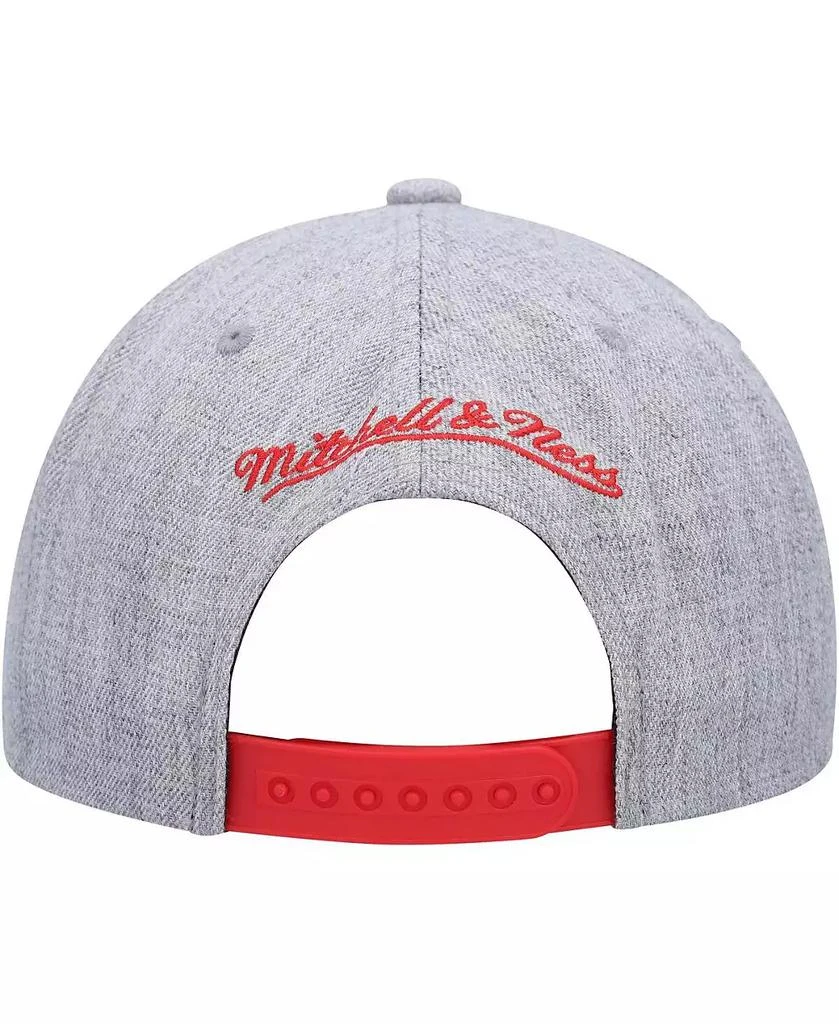 Mitchell & Ness Men's Heather Gray Portland Trail Blazers Hardwood Classics 2.0 Snapback Hat 4