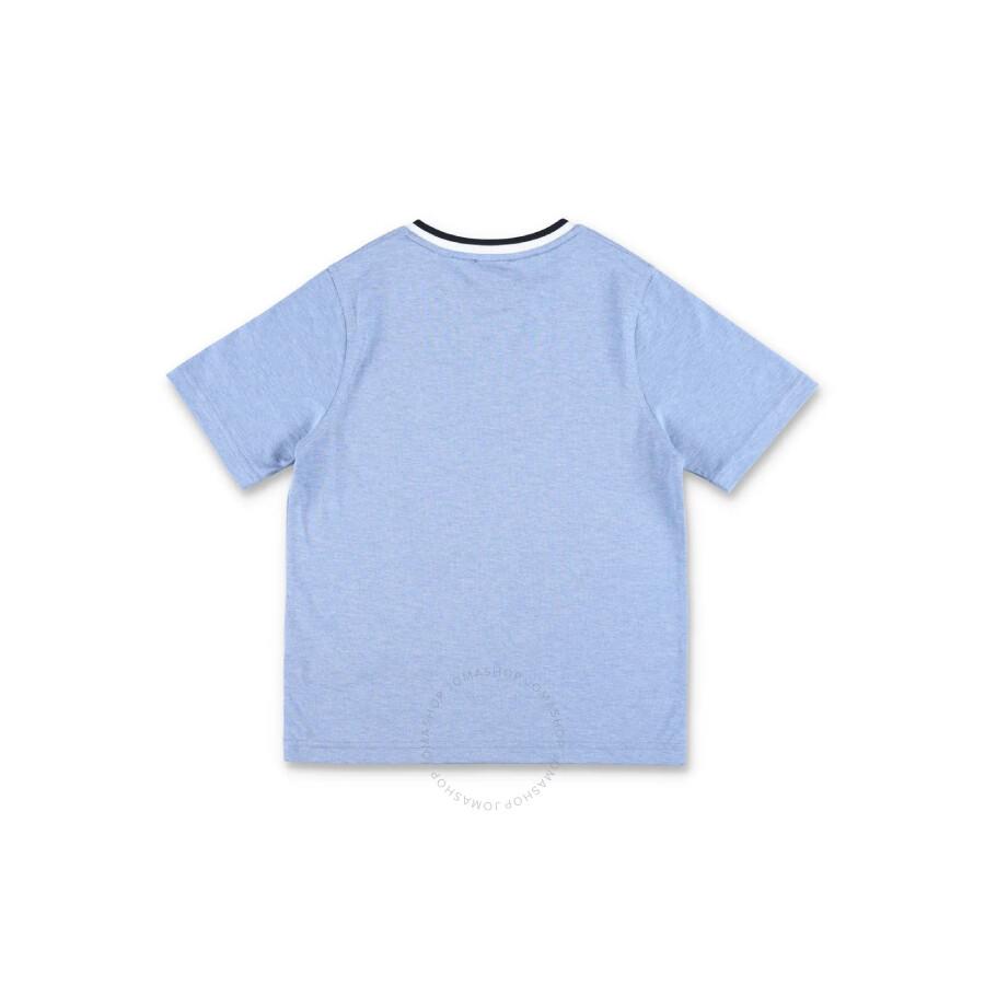 Burberry Kids EKD-Embroidered Crewneck Cotton T-Shirt