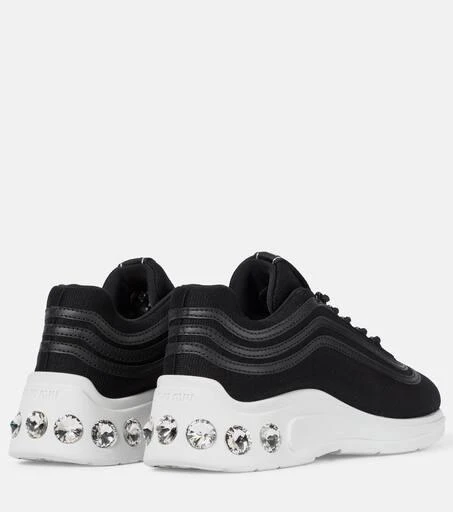 Miu Miu Crystal-embellished sneakers 3