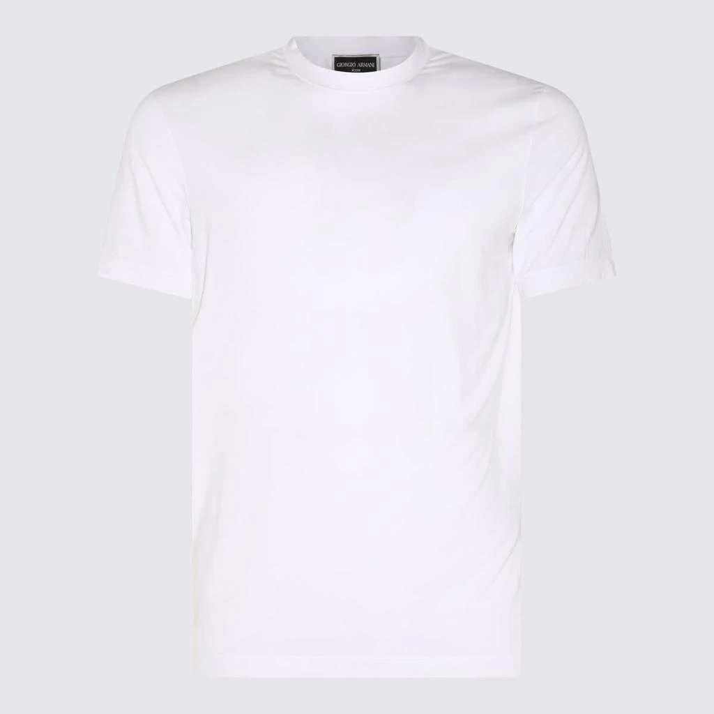 Giorgio Armani Giorgio Armani White Viscose Blend T-Shirt 1