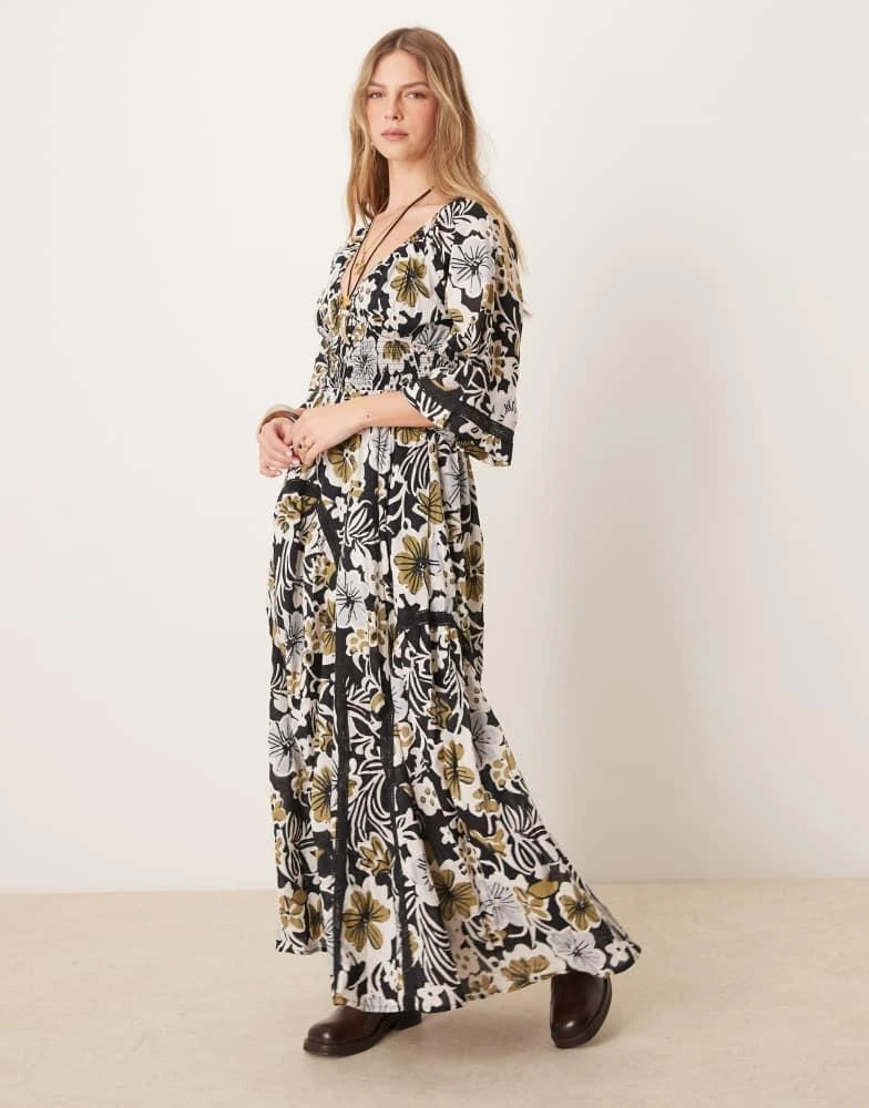 laken maxi dress Baltic Born Womens Laken Maxi Dress | Camel Multi