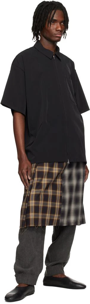 Song for the Mute Black Zip Up Gym Shirt 4