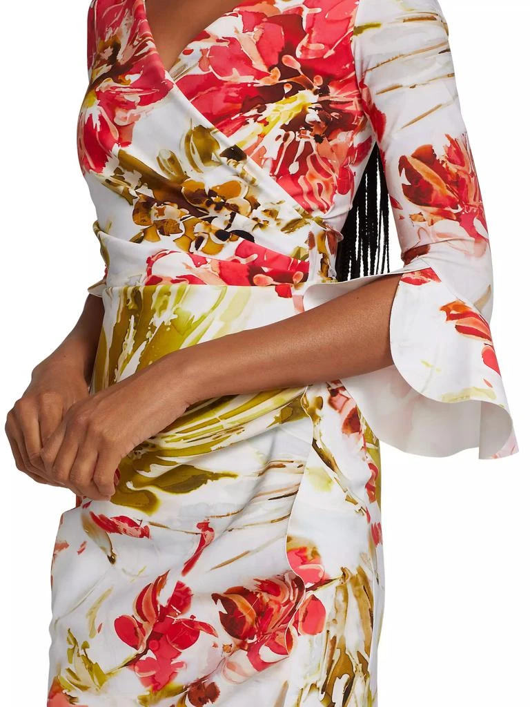 Chiara Boni Triana Gathered Floral Midi Dress 6