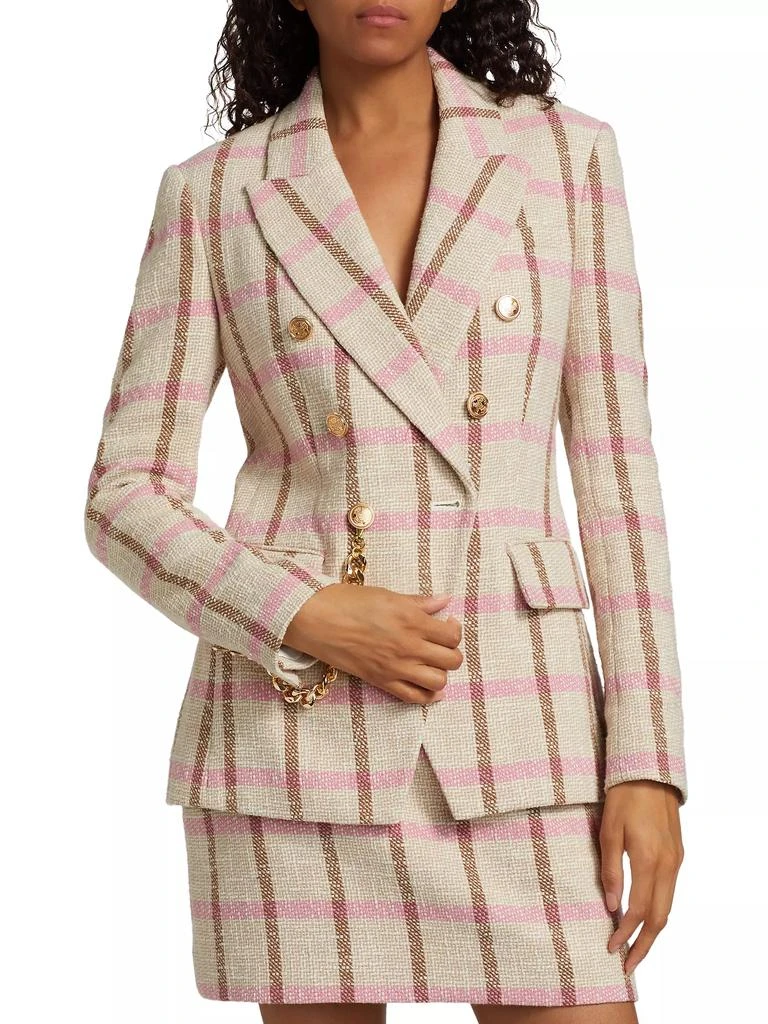 Toccin Kylie Double-Breasted Tweed Blazer 3