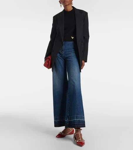Valentino Rockstud patent leather ballet flats 2