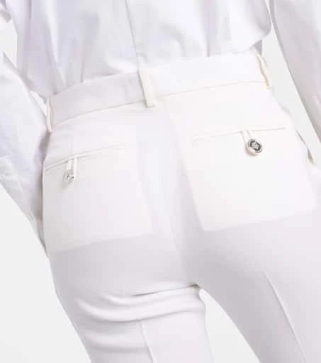 Versace High-rise wool slim pants 6