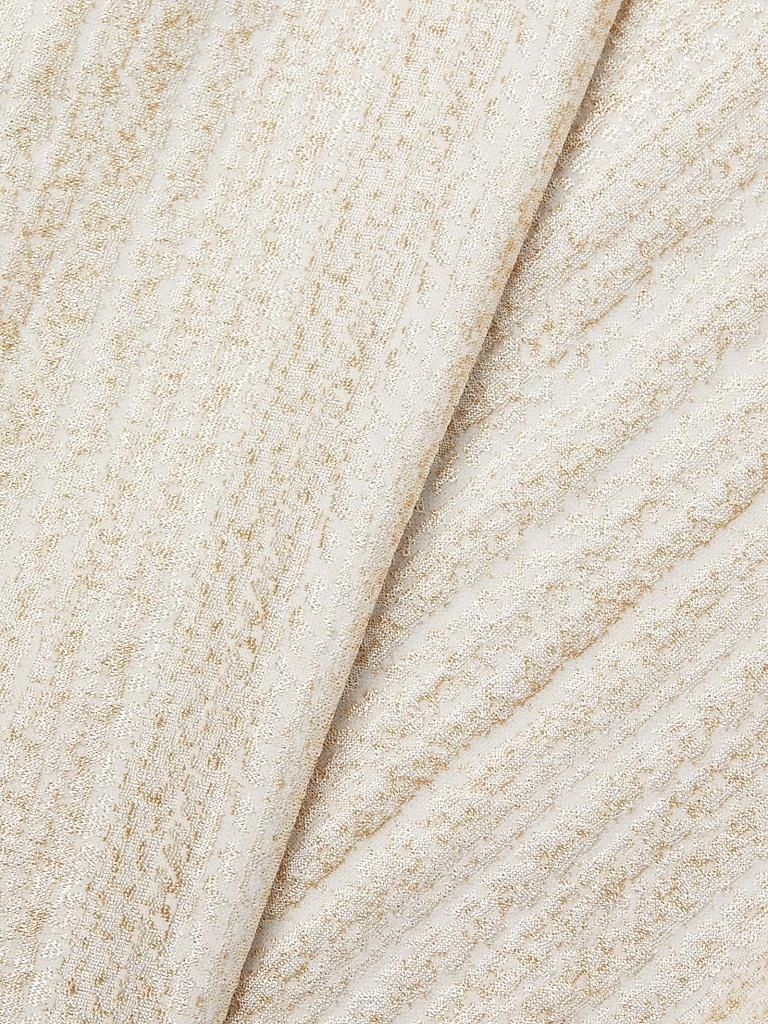 Caroline Rose Golden Glow Textured Knit Knee-Length Dress 6