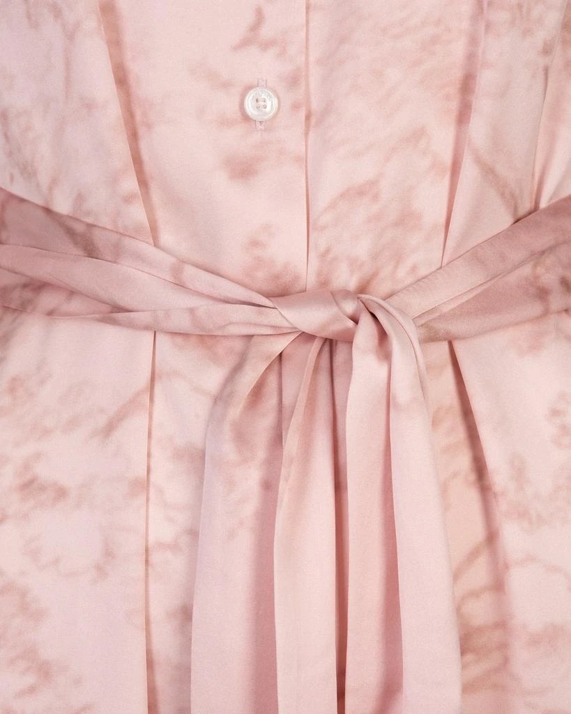 Kiton Pink Printed Silk Shirt Dress 3