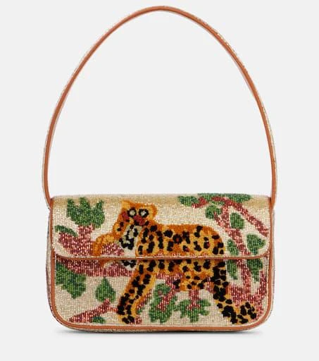 Staud Tommy beaded shoulder bag 1