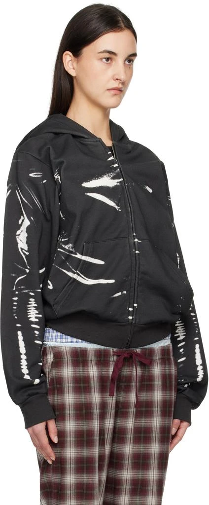Praying Black Latex Printed Hoodie 2