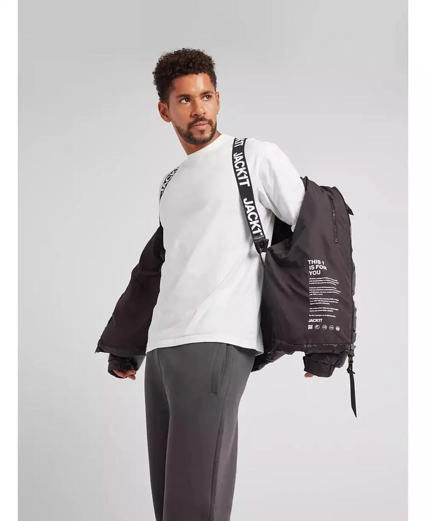 Jack1t Men's EZ Boxed Hooded Racer Puffer Jacket 8