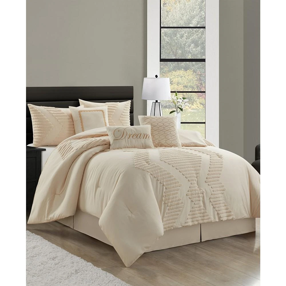 Stratford Park Galatea Tufted Embroidery 7-Pc. Comforter Set 1