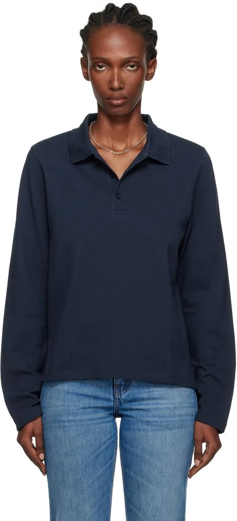 FLORE FLORE Navy Diana Polo 1