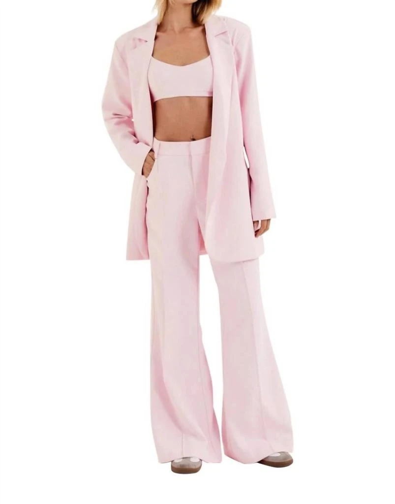 For Love 
Lemons Women
s Courtney Blazer In Pink