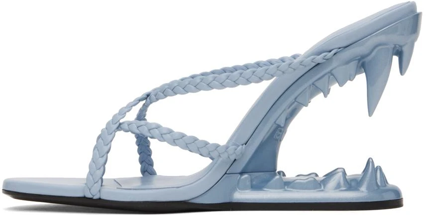 GCDS Blue Morso Thong Heeled Sandals 3