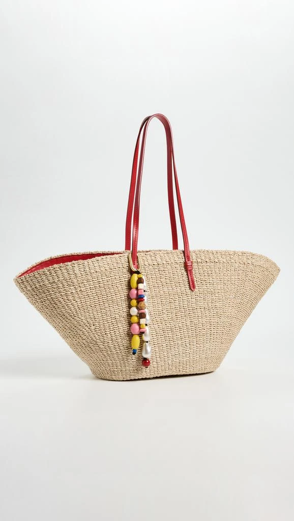 Clare V Multi Beaded Fob 3