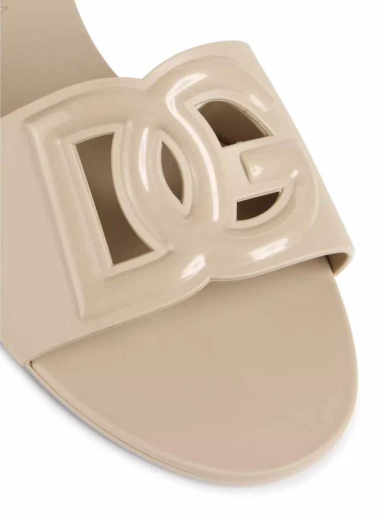 Dolce & Gabbana Interlock Logo Rubber Slides 5