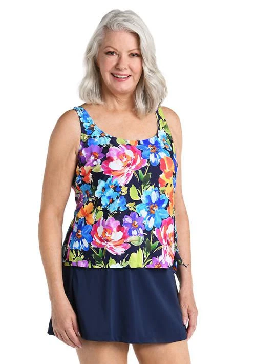 Maxine of Hollywood Of Hollywood Botanic Garden Faux Skirtini Swimsuit 1