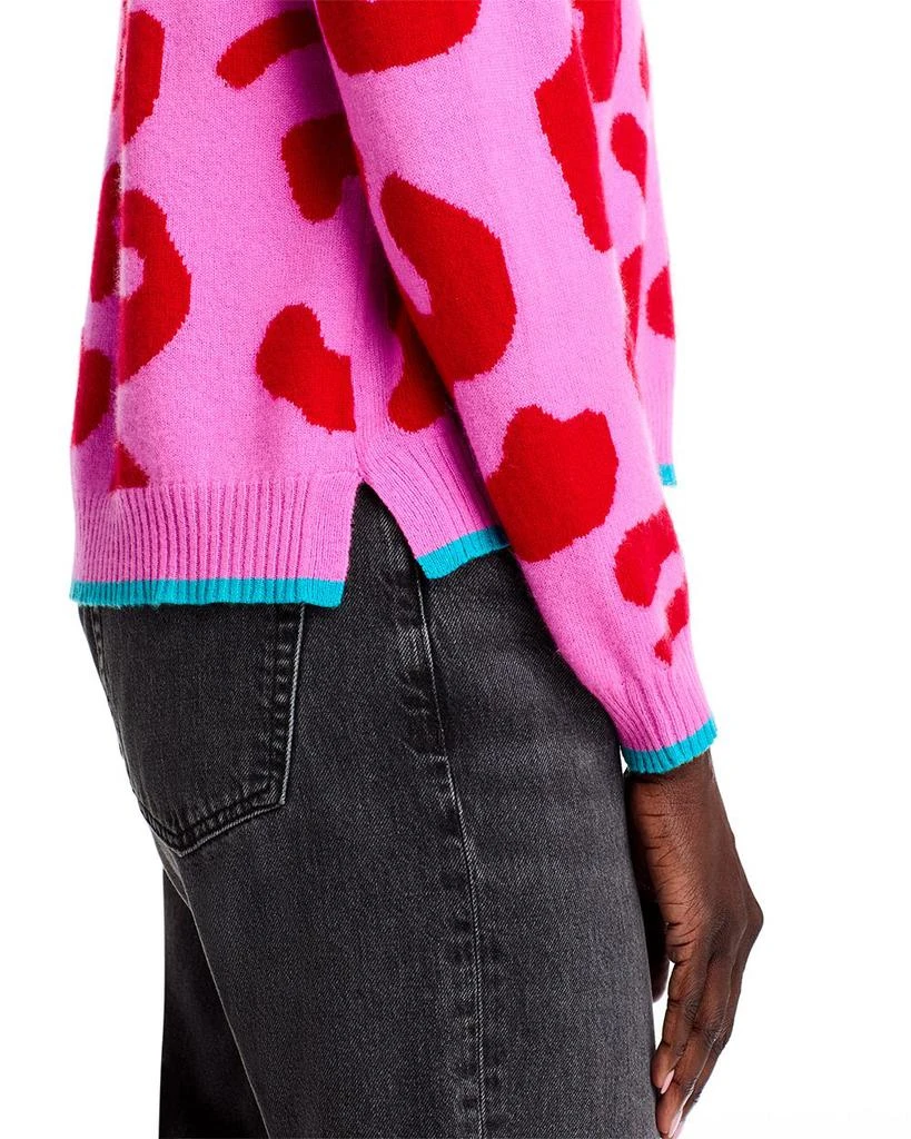 Jumper 1234 Cashmere Tipped Leopard Sweater 5