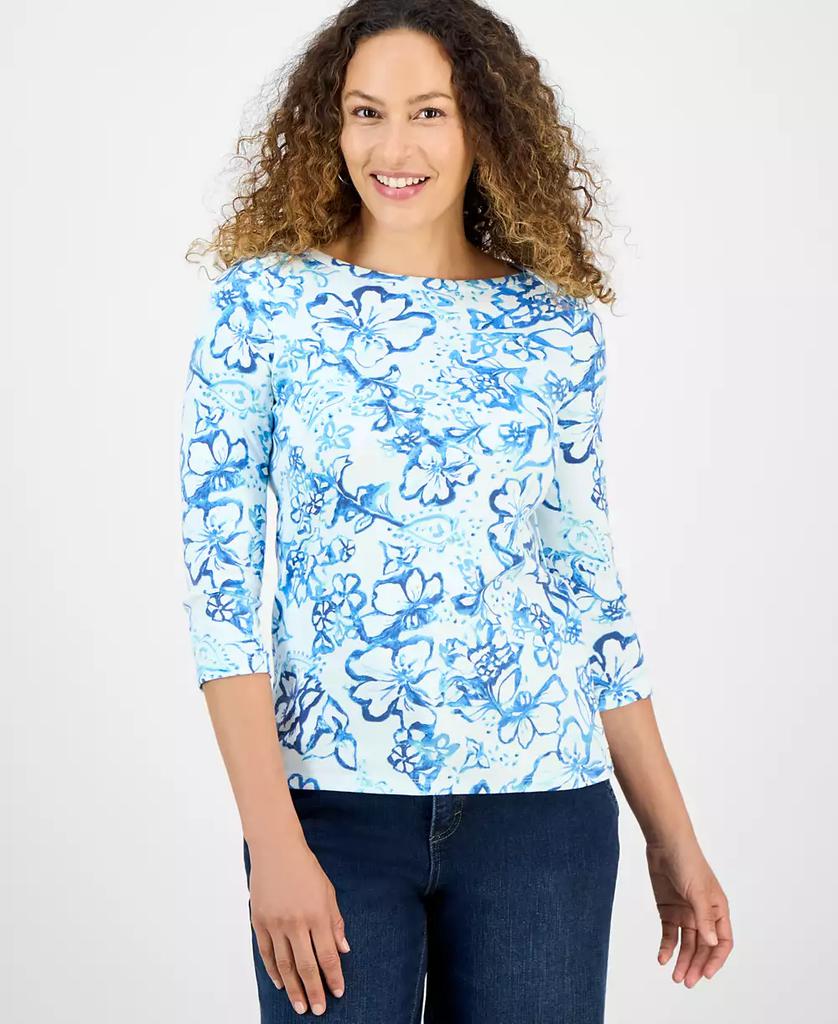 売れ筋商品|||スタイルアンドコー カットソー トップス レディース Women's Cotton Short-Sleeve Scoop-Neck Top, PXS-4X, Created for Macy's Sweet Kiss 617rEQQspYL._UY1000_.jpg